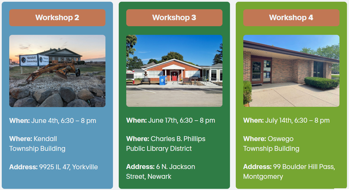 Kendall County Comprehensive Plan Public Meetings